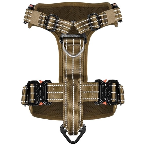 ICEFANG K9 Leash Harness Y-Shaped Adjustable Chest No Pull Front Clip (L) - Picture 2 of 12